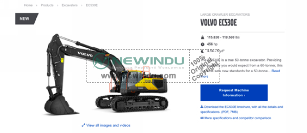 VOLVO Launches EC530E And EC550E 50-tonne Excavators